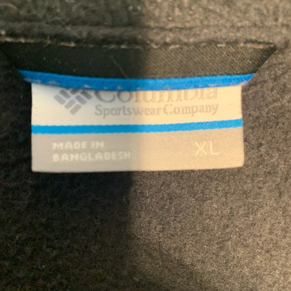 Columbia XL fleece gray vest zip up side pockets - Picture 2 of 6